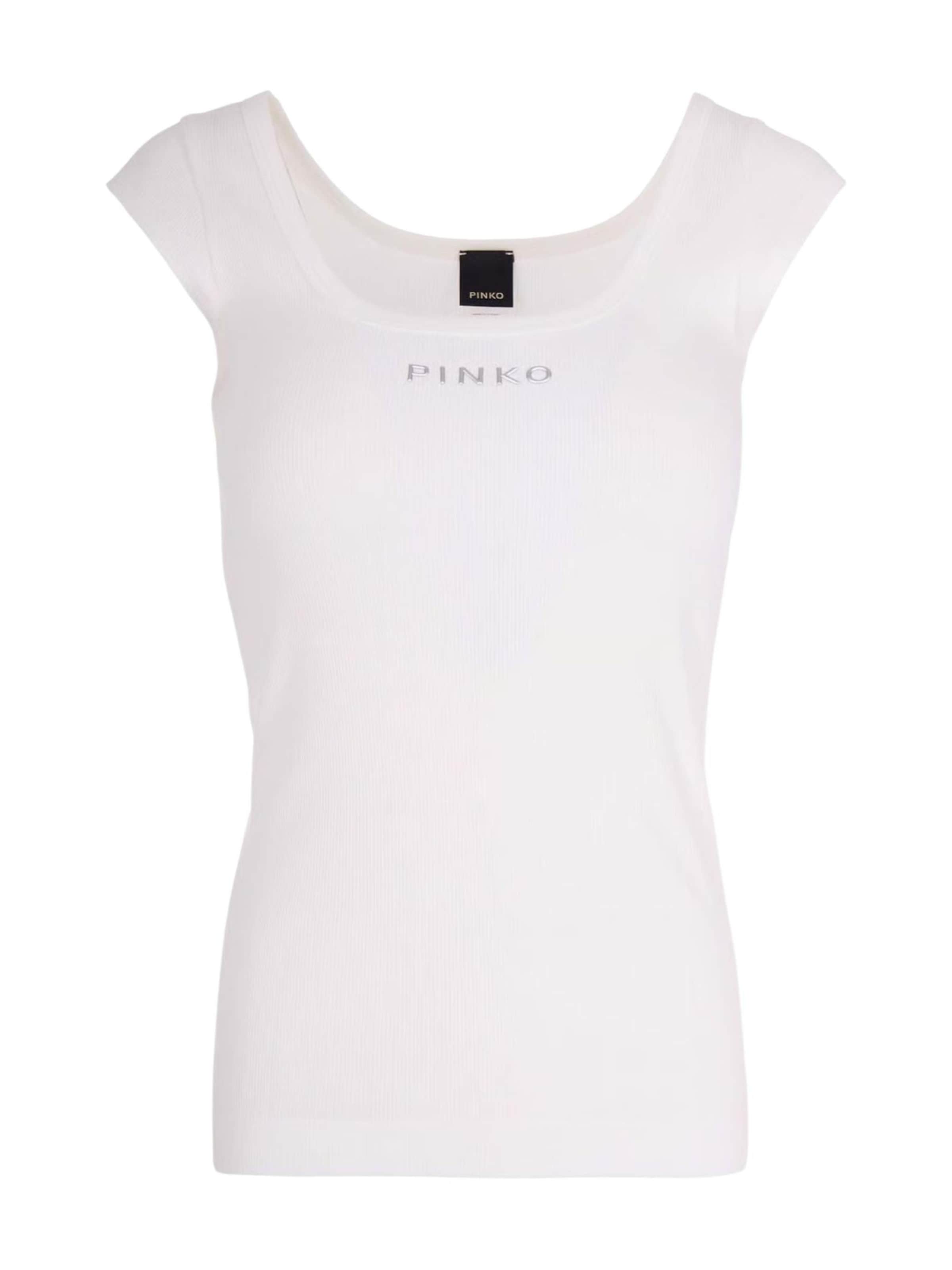 PINKO Shirt 'TENACE' in Wit: voorkant