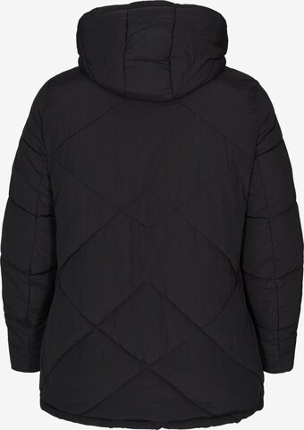 Zizzi Winter Jacket 'Mharbour' in Black