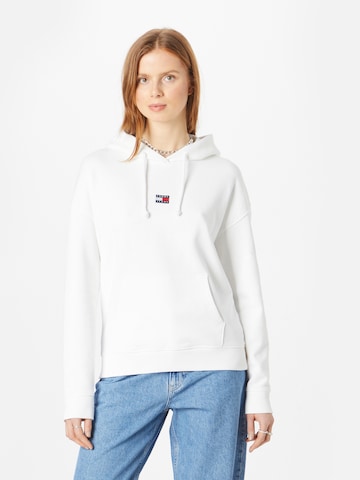 Sweat-shirt Tommy Jeans en blanc : devant