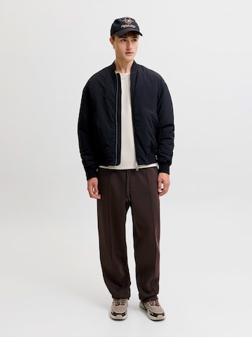 JACK & JONES Loose fit Trousers 'JPSTKARL BRADLEY' in Brown