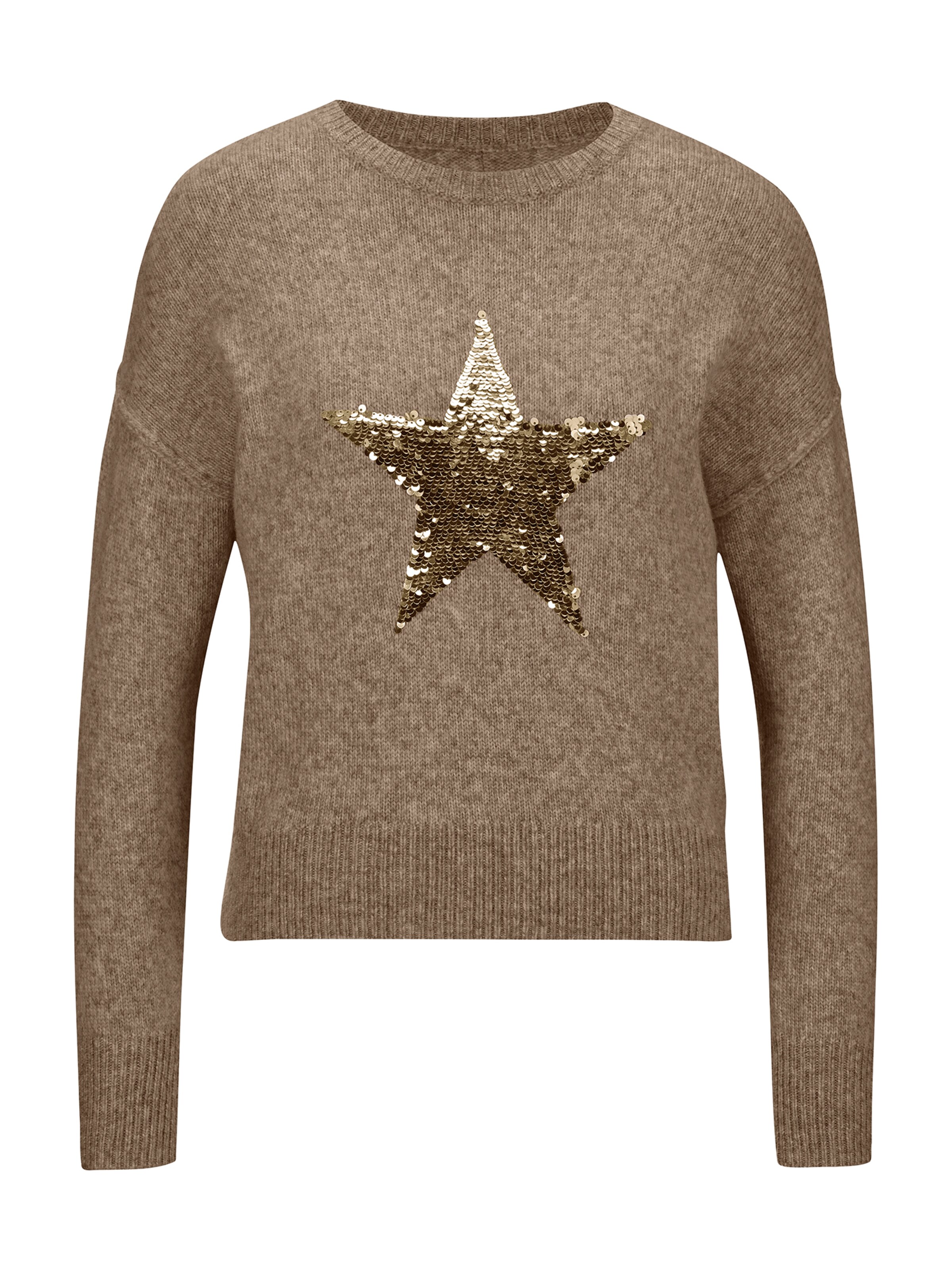 Pull-over MADELEINE en marron : devant