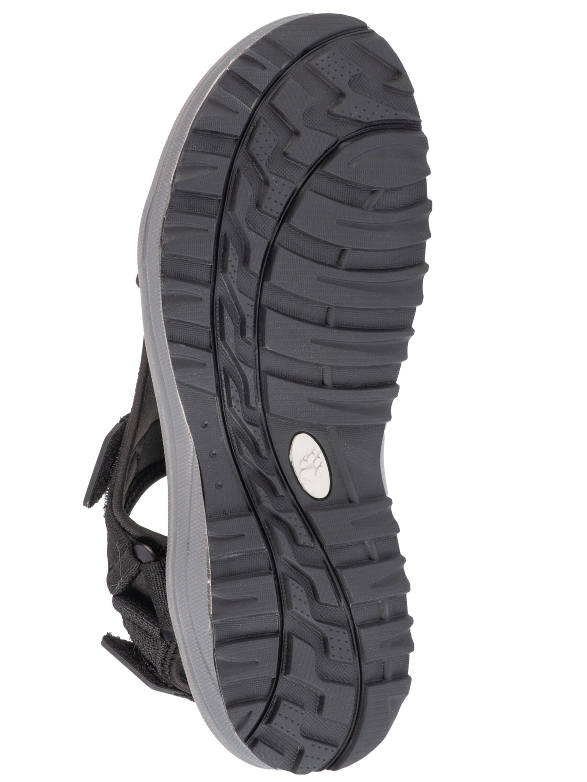 JACK WOLFSKIN Wandelsandalen 'Wave Breaker Sandal M' in Zwart