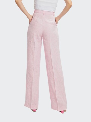 Flared Pantaloni con pieghe 'Marlene 7693' di W. Wegener in rosa