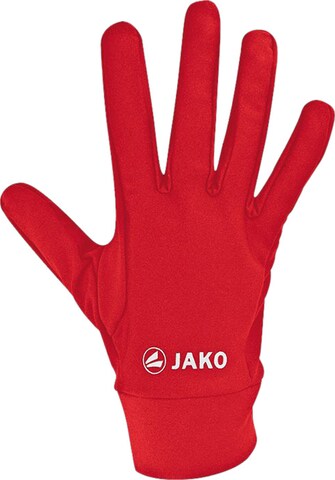 JAKO Athletic Gloves in Red: front