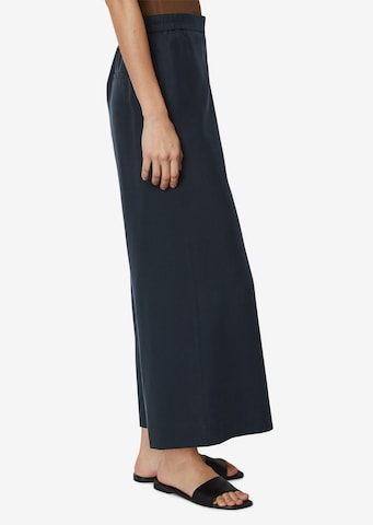 Marc O'Polo Wide leg Broek in Blauw