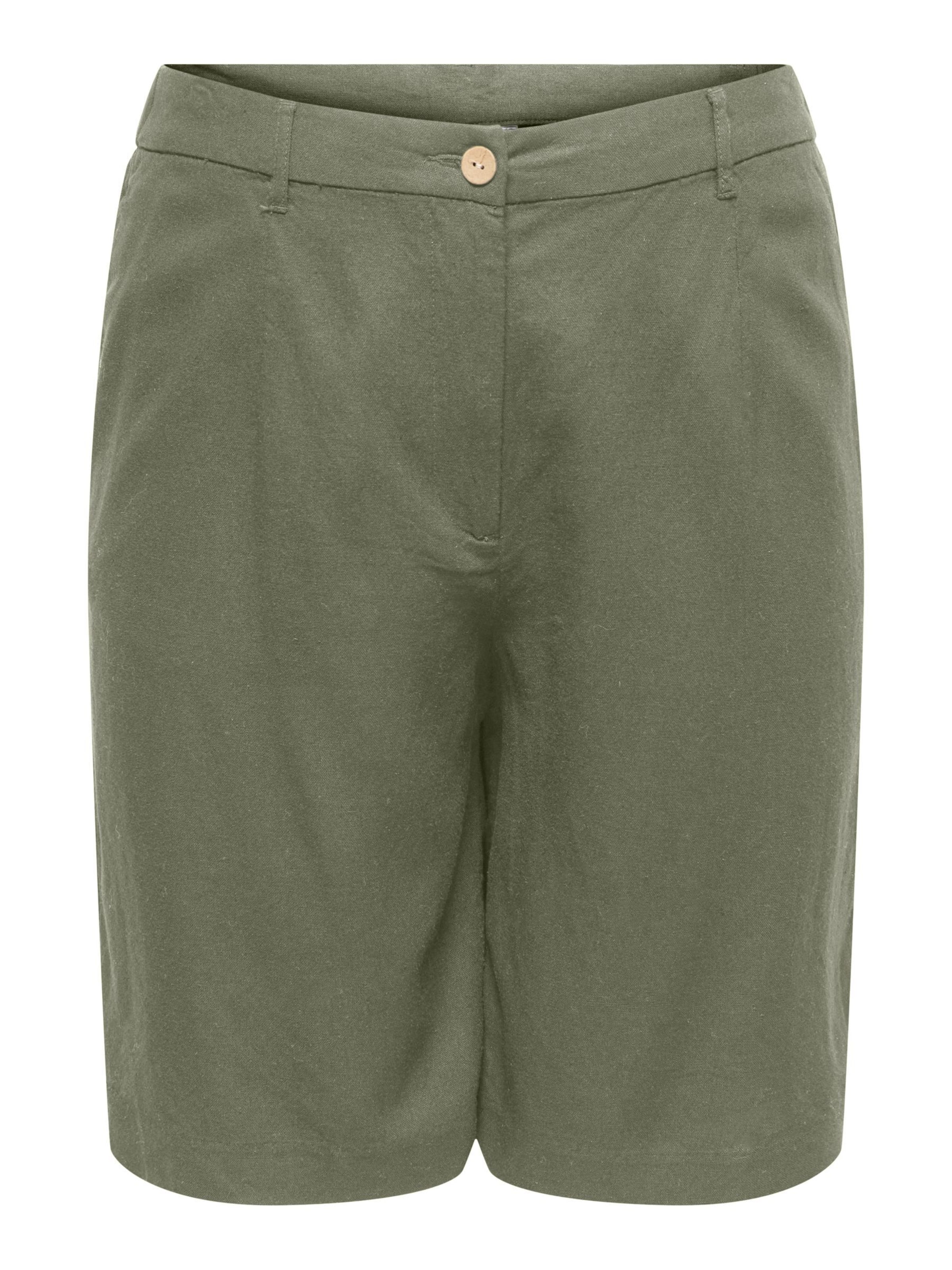 ONLY Carmakoma Regular Broek 'CARGoa' in Groen: voorkant