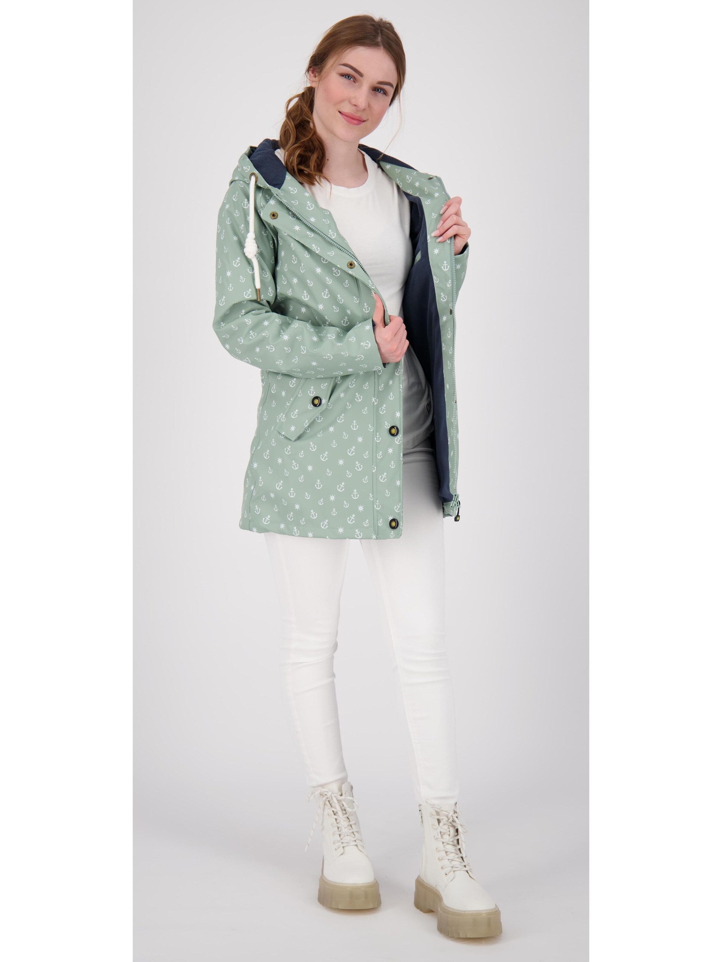Giacca per outdoor 'Friesennerz ANKERGLUTWOLKE WMN' di ankerglut in grigio
