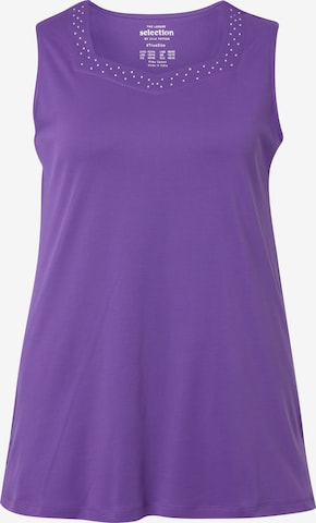 Ulla Popken Top in Lila: voorkant