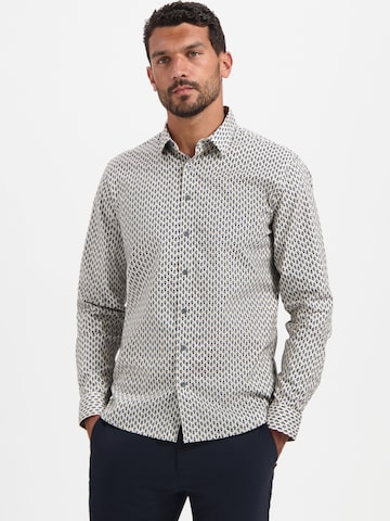 No Excess Regular Fit Skjorte i hvid: forside