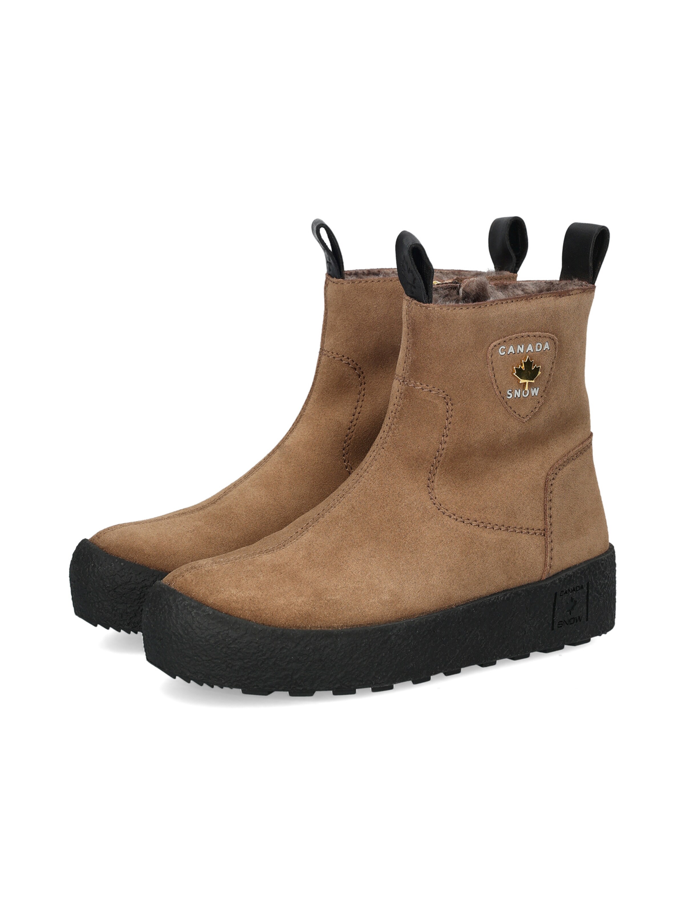 Bottines 'QUEBEC ' CANADA SNOW en marron