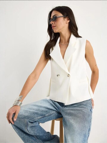 Bianco Lucci Bodywarmer 'Westen' in Wit