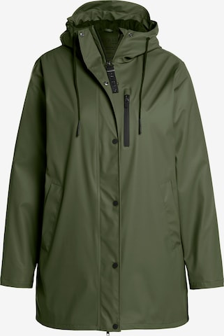 Ulla Popken Performance Jacket 'Hyprar' in Green: front