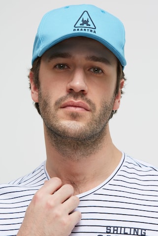 Gaastra Basecap mit Rubber Artwork in Blau: Vorderseite