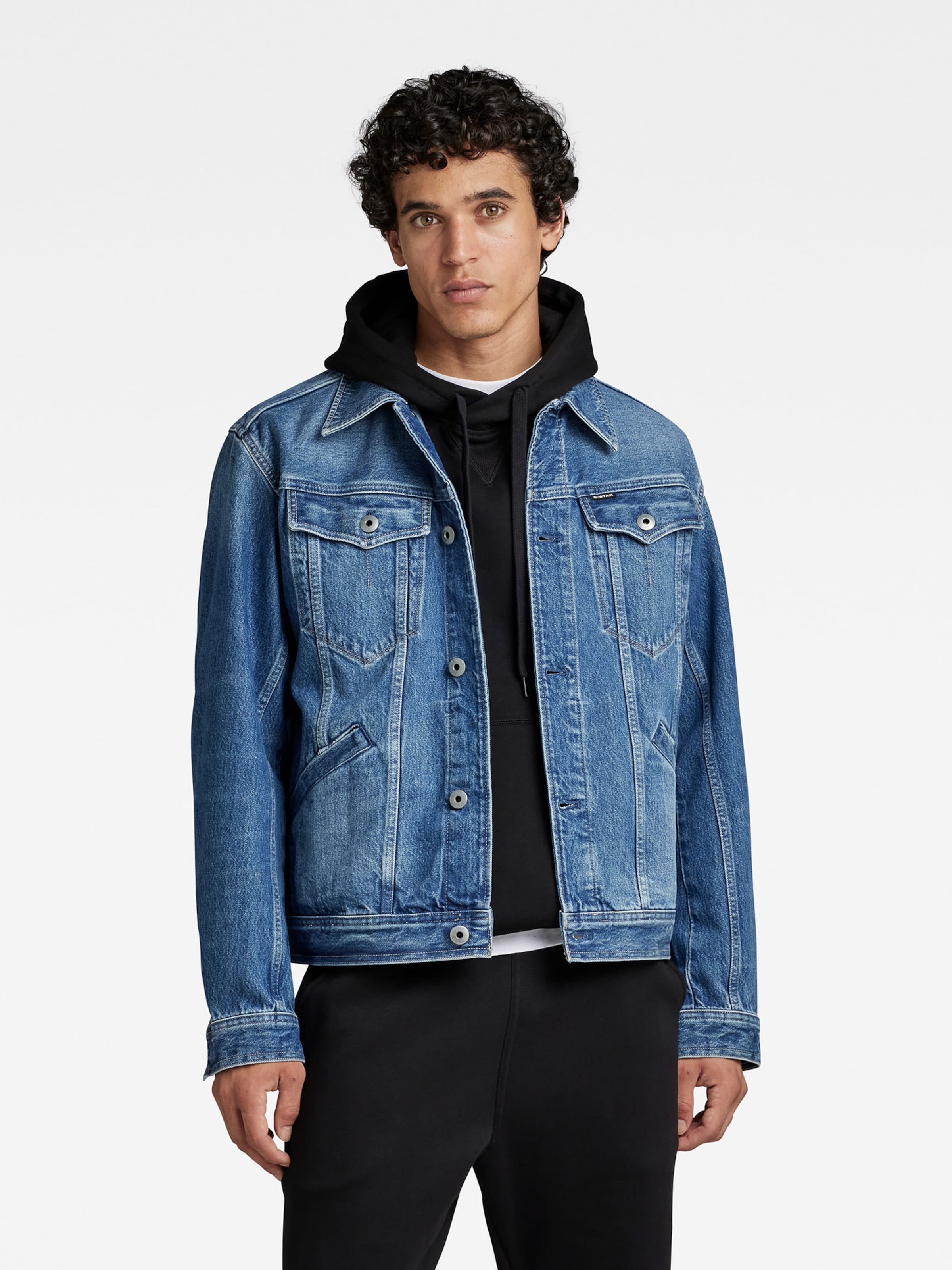 G Star RAW Between Season Jacket Flight combat in Blue Denim