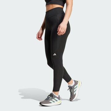 ADIDAS PERFORMANCE Skinny Sports trousers 'Own The Run' in Black: front