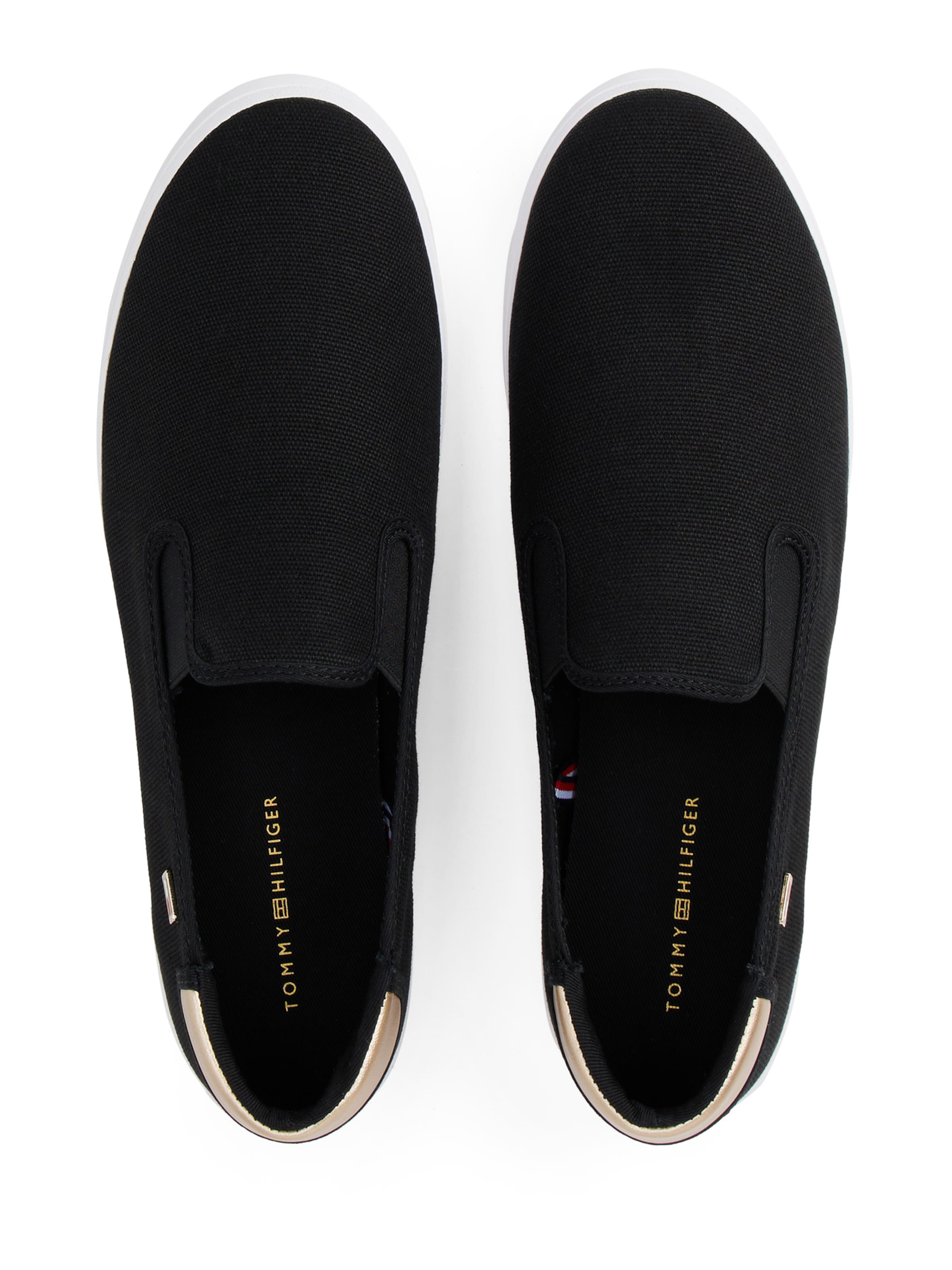 TOMMY HILFIGER Belebújós cipők - fekete