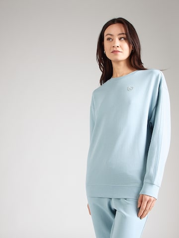 Sweat-shirt 'Essentials Elevated' PUMA en bleu : devant