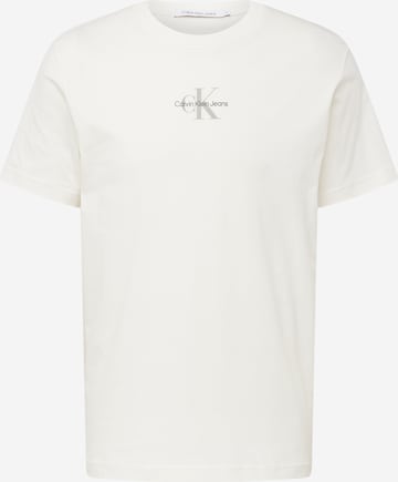 T-Shirt Calvin Klein Jeans en blanc : devant