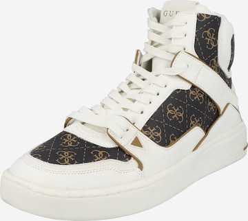 GUESS Sneakers hoog 'VERONA' in Wit: voorkant