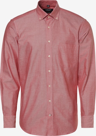 Andrew James Overhemd in Rood: voorkant