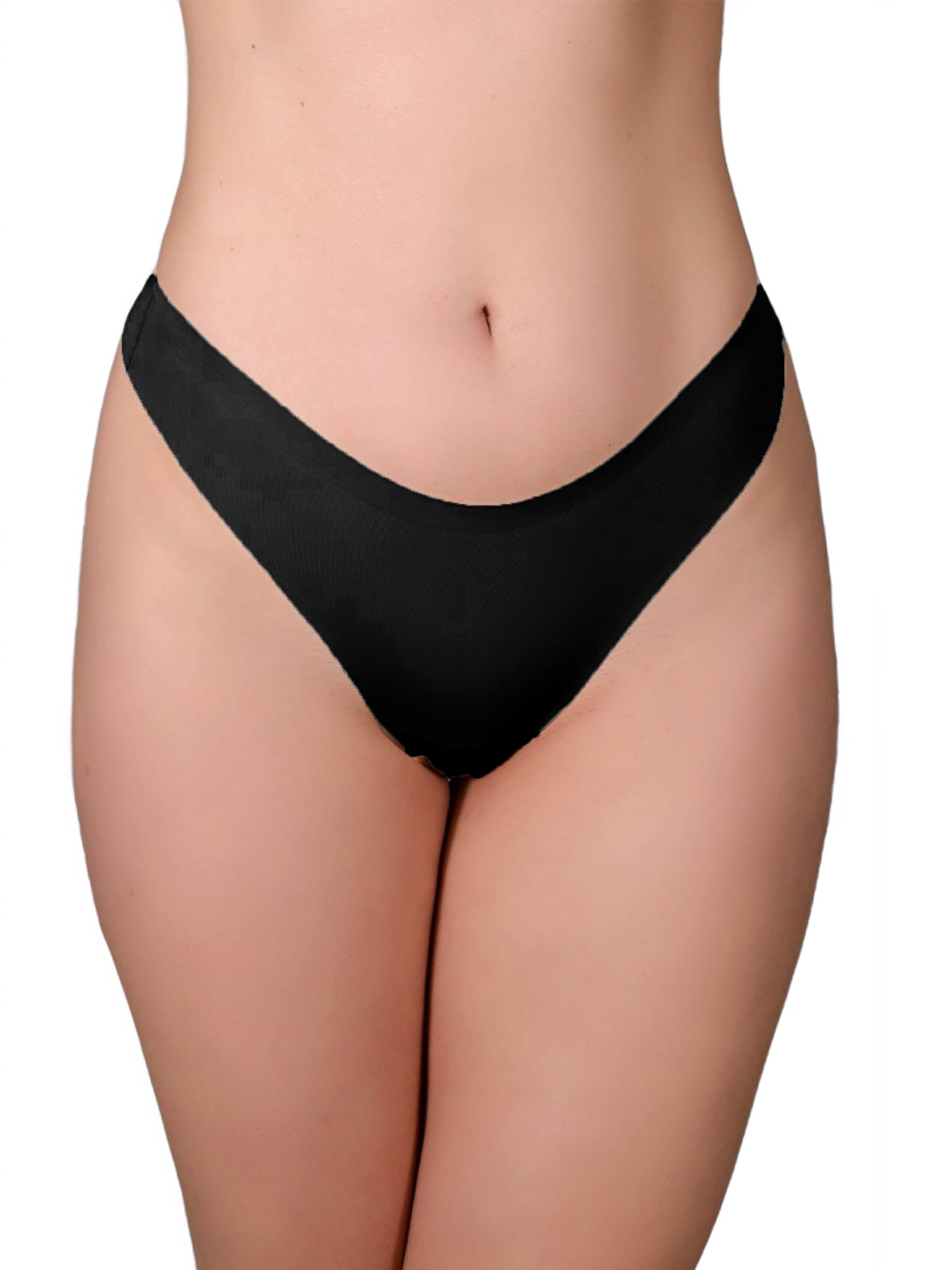 C&City String in Schwarz: Vorderseite