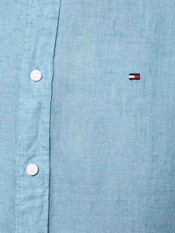 TOMMY HILFIGER Regular Fit Leinenhemd ' ' in Blau
