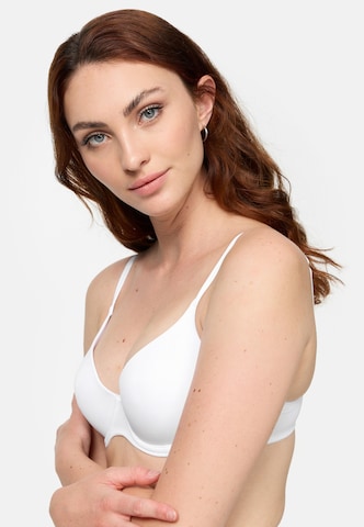 Nur Die T-shirt Bra ' Basic ' in White