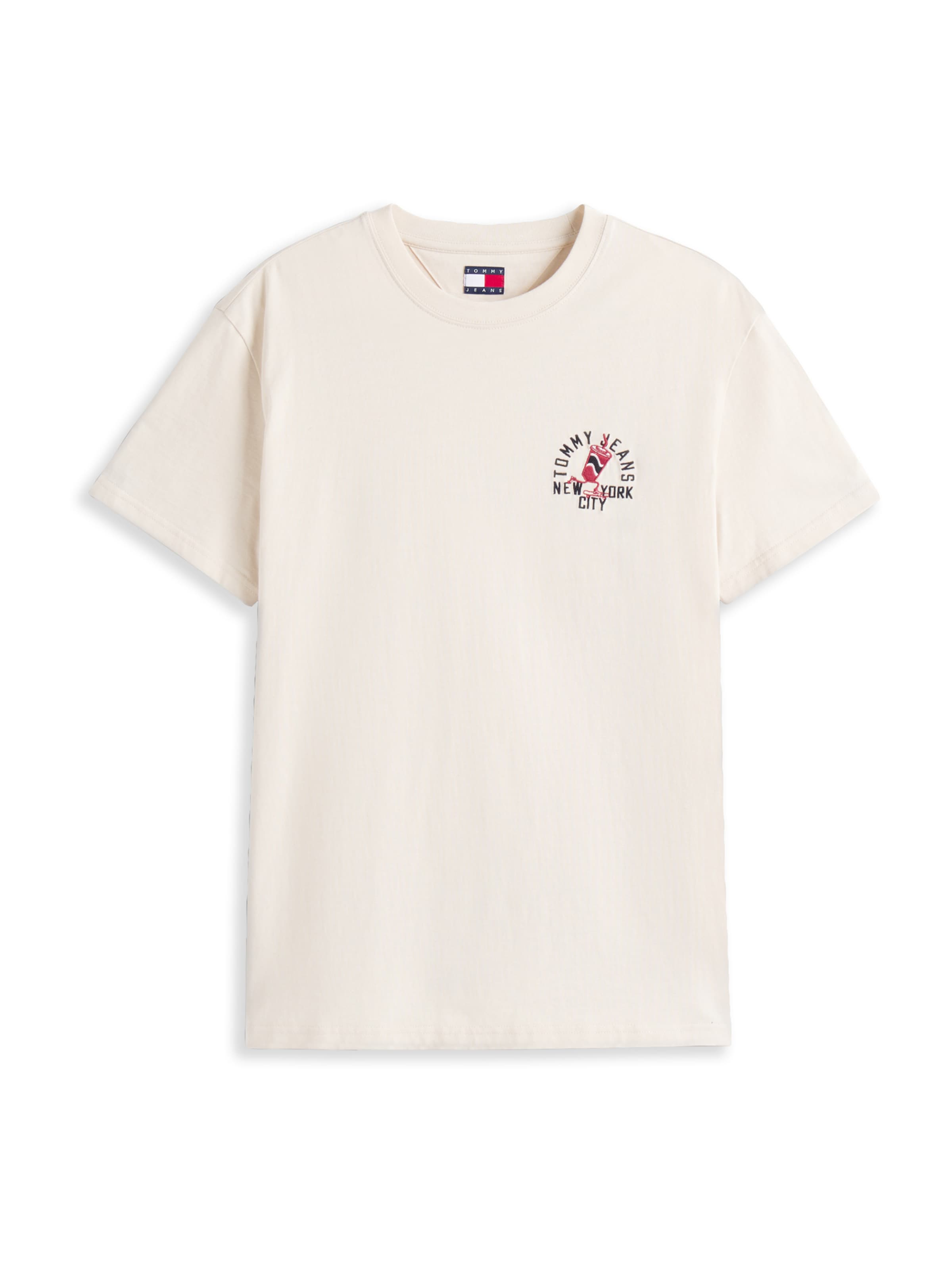 T-Shirt Tommy Jeans en beige : devant
