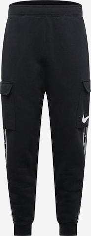 Nike Sportswear Cargobukser i sort: forside