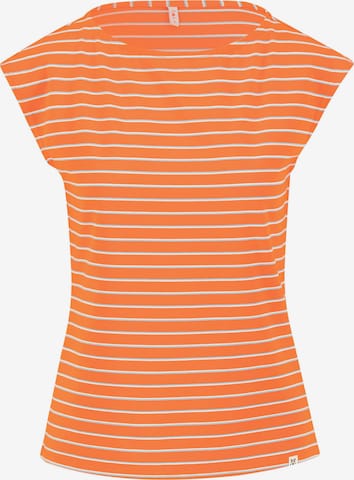 Blutsgeschwister Shirt 'Babe' in Orange: front