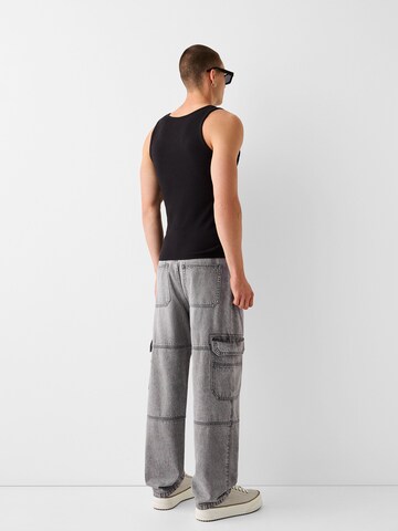 Loosefit Jeans cargo Bershka en gris