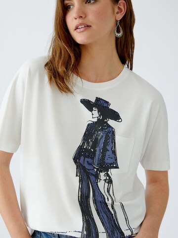 OUI T-Shirt in Weiß