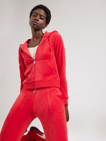 Juicy Couture Tepláková bunda - Červená: predná strana