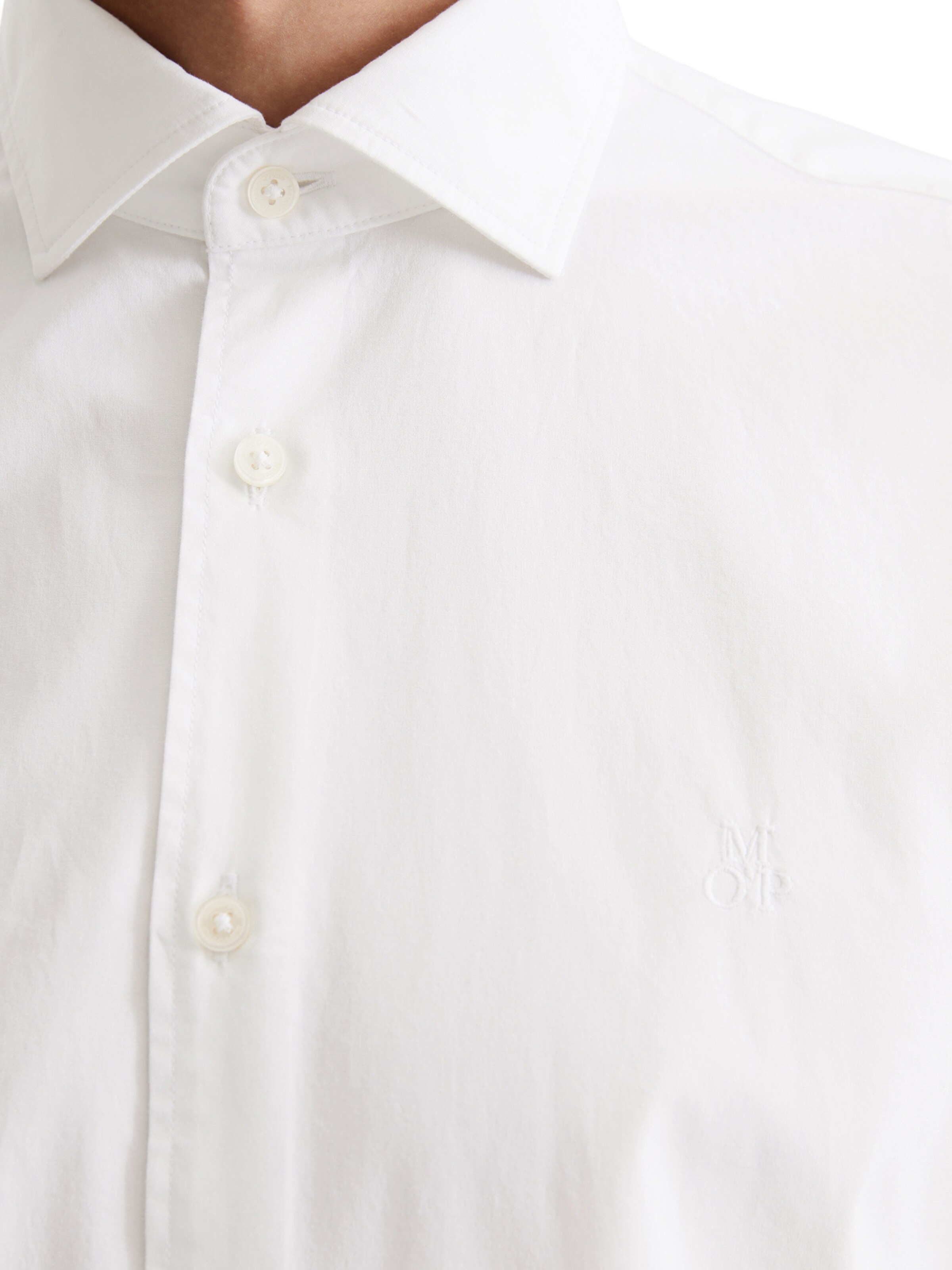 Marc O'Polo Slim Fit Skjorte i hvid