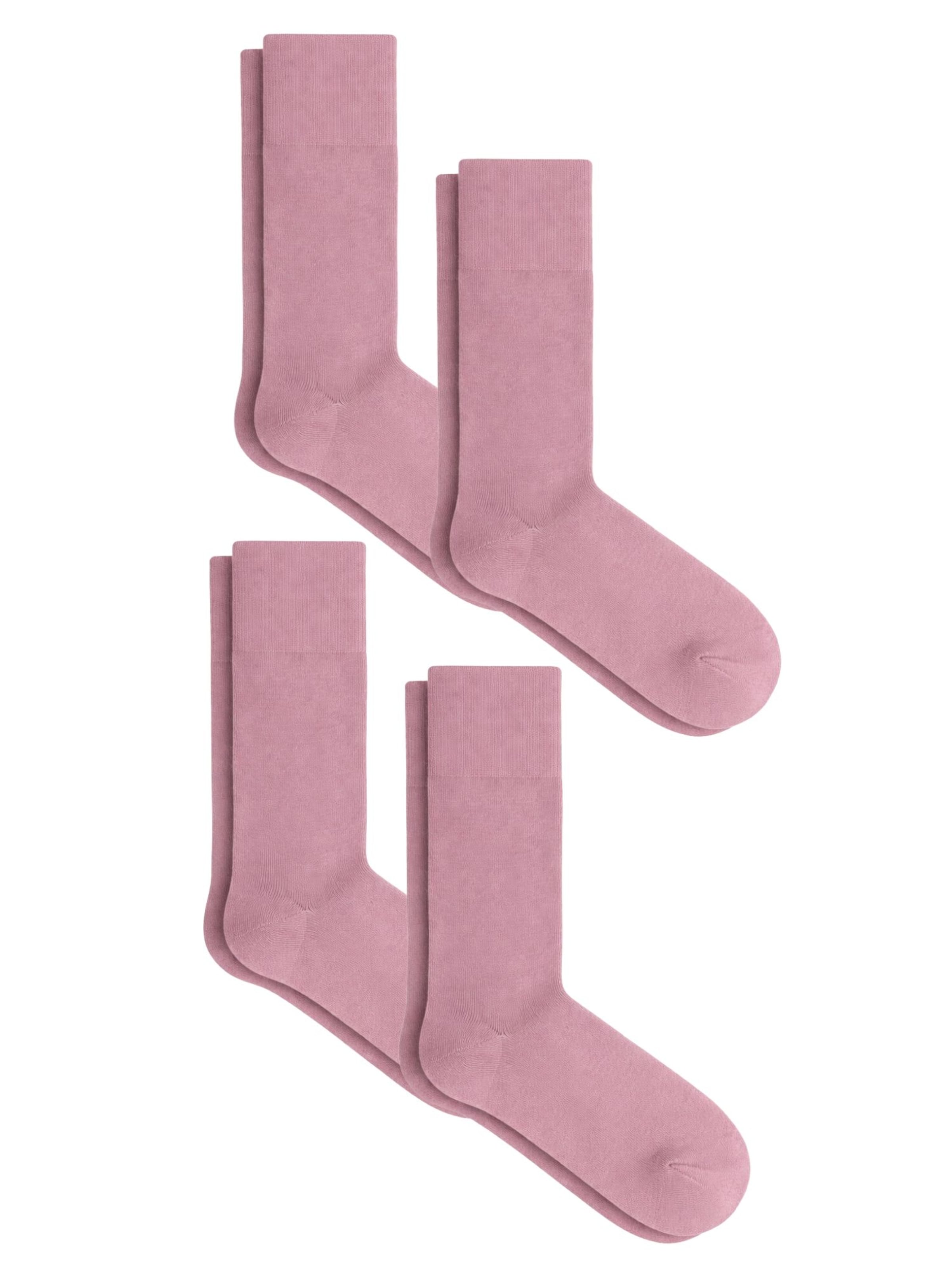 Albero Natur Socks 'Bio-Baumwoll-Frotteesocken Unisex – 4er Pack' in Purple: front