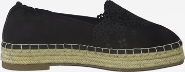 TAMARIS Espadrilles in Zwart