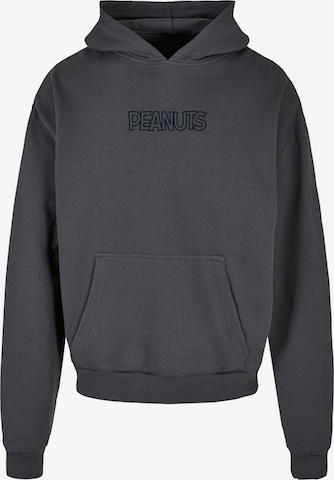 Merchcode Sweatshirt 'Peanuts - Peekaboo' in Grey: front
