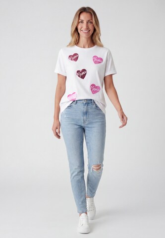 T-shirt usha BLUE LABEL en blanc
