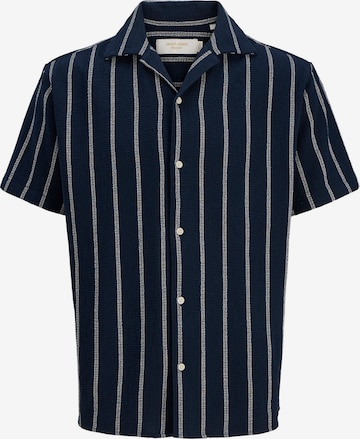 JACK & JONES Button Up Shirt 'JORCOBA' in Blue: front