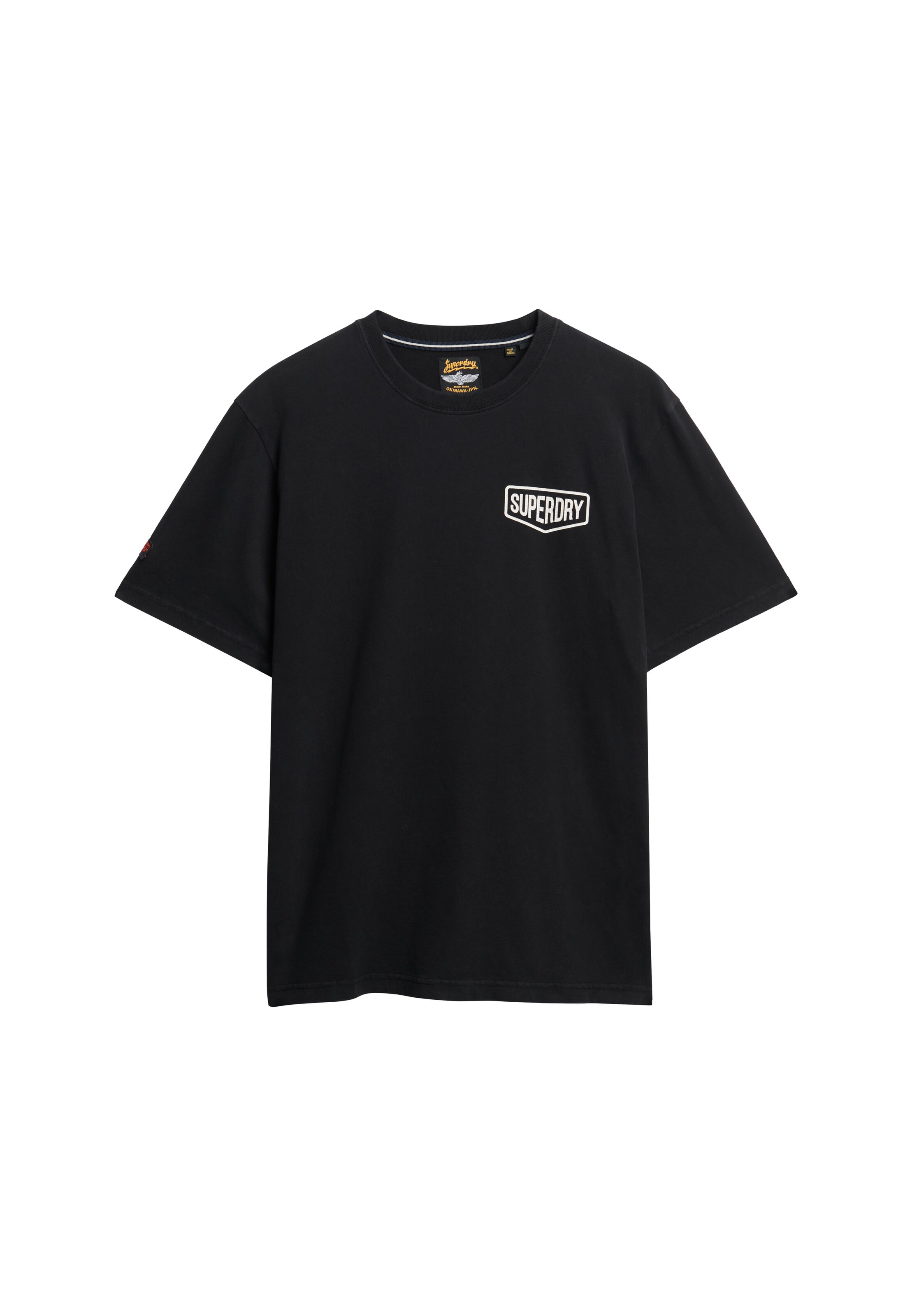 Superdry & Co Shirt 'Work Tab' in Zwart: voorkant