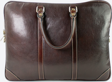 lePelou Aktenkoffer 'EMILIO' in Braun: Vorderseite