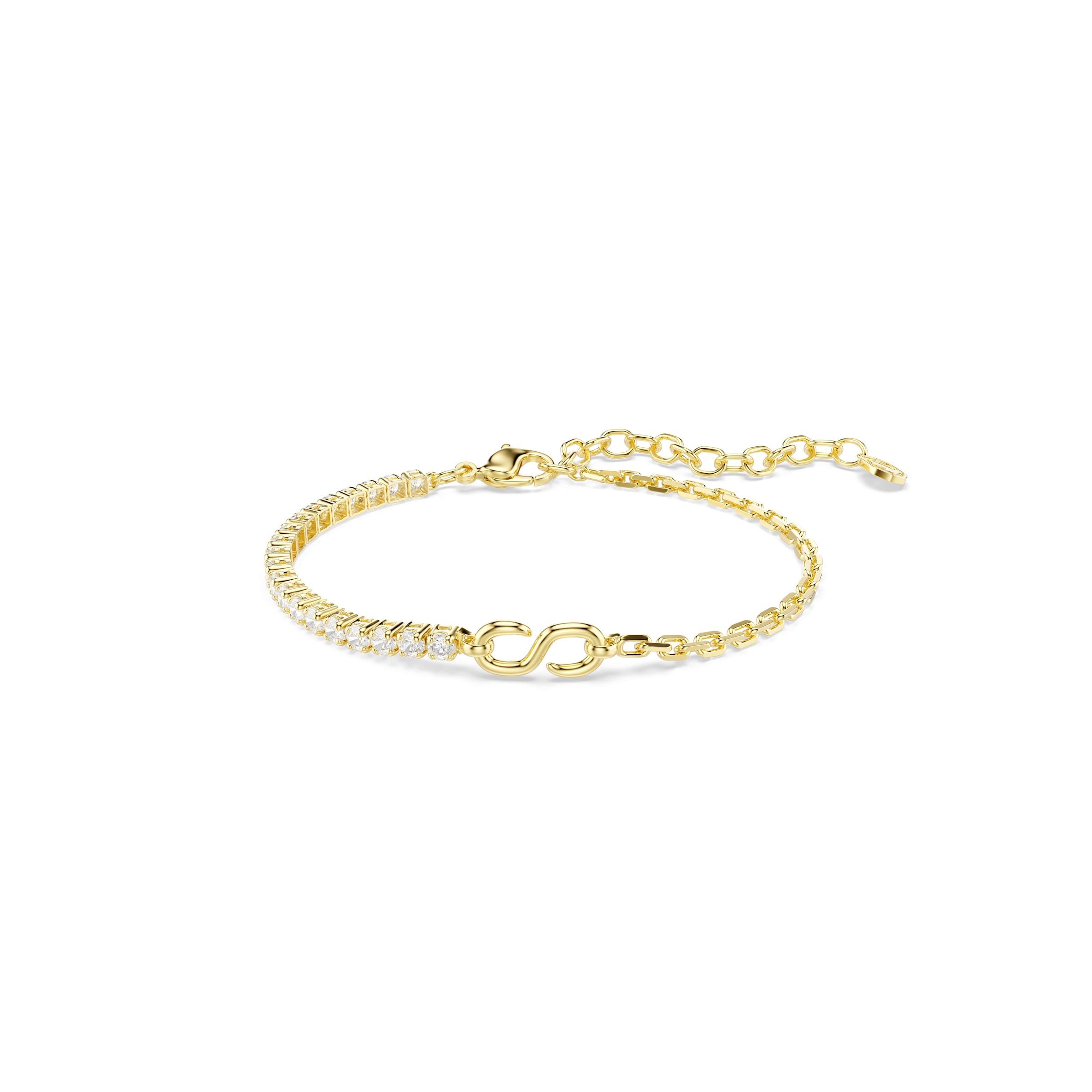 Brățară 'MATRIX' pe One Size Swarovski pe auriu, Vizualizare produs
