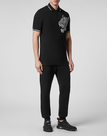 Plein Sport Poloshirt 'Tiger' in Schwarz