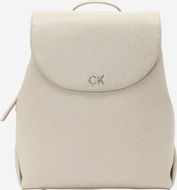 Sac à dos Calvin Klein en beige : devant