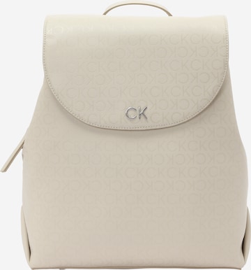 Calvin Klein Backpack in Beige: front