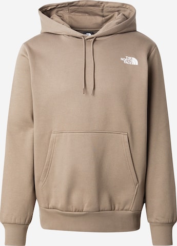 Sweat-shirt 'SIMPLE DOME' THE NORTH FACE en marron : devant