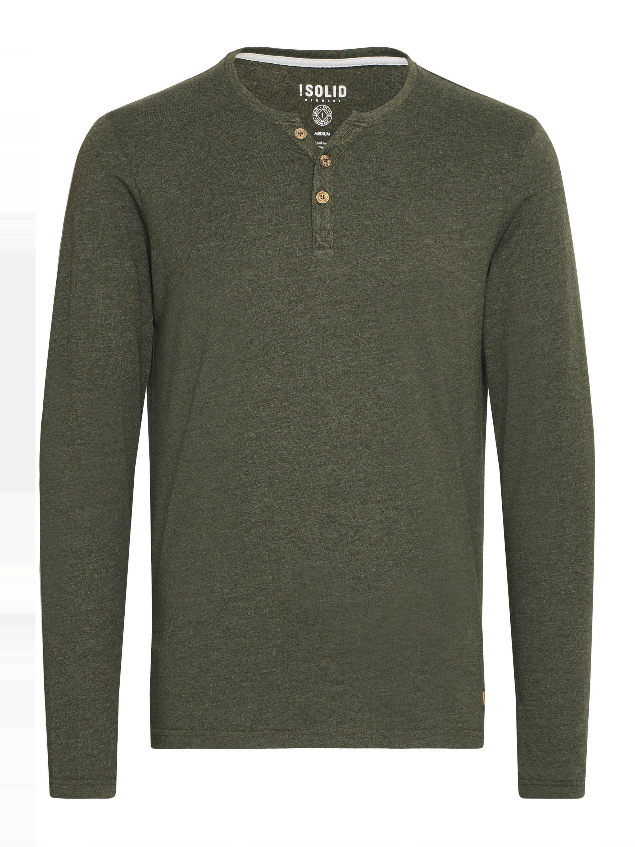 Felpa 'Volko' di !Solid in verde: frontale