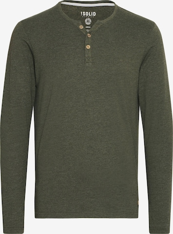 !Solid Rundhalsshirt 'Volko' in Grün: Vorderseite