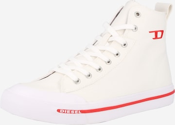 DIESEL - Sapatilhas altas 'S-Athos' em branco: frente