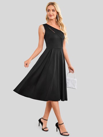 LapaPlus Cocktailjurk in Zwart